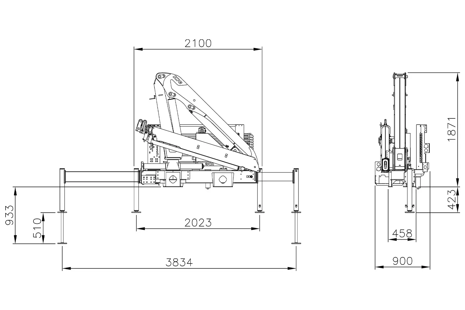 Dimensiones Grua 6.500